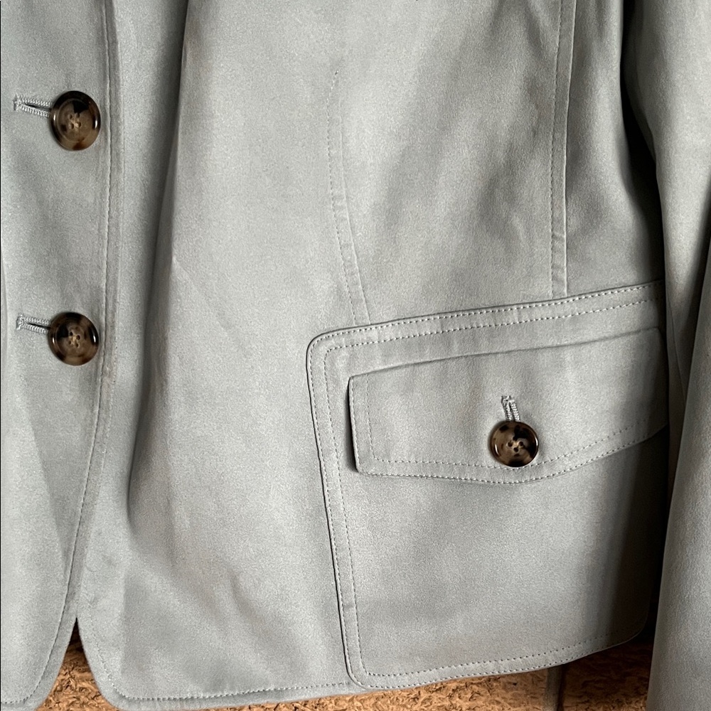 Talbots Light Mint Green Tailored Button Blazer - image 4